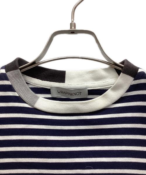 WRAPINNOT（ラッピンノット）WRAPINNOT (ラッピンノット) 半袖Tシャツ ネイビー サイズ:2の古着・服飾アイテム