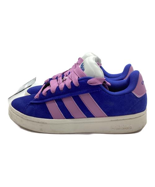 adidas（アディダス）adidas (アディダス) スニーカー ブルー×パープル サイズ:24.5の古着・服飾アイテム