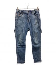 DIESEL（ディーゼル）の古着「スキニーデニムパンツ」｜ブルー