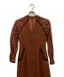 Mame Kurogouchi (マメクロゴウチ) Pedicel Lace Sleeves A line Dress ブラウン サイズ:1：15000円