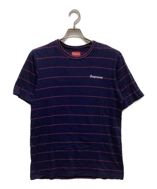 SUPREME（シュプリーム）SUPREME (シュプリーム) Tシャツ ネイビー×レッド サイズ:Sの古着・服飾アイテム