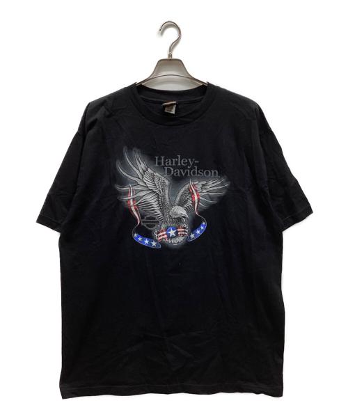 HARLEY-DAVIDSON（ハーレーダビッドソン）HARLEY-DAVIDSON (ハーレーダビッドソン) 半袖Tシャツ ブラック サイズ:2XLの古着・服飾アイテム