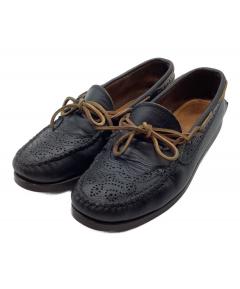 中古・古着通販】SHIPS (シップス) オイルレザーデッキシューズ