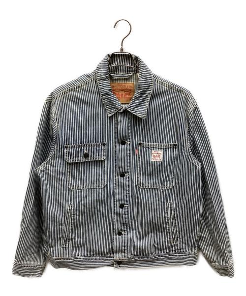 LEVI'S（リーバイス）LEVI'S (リーバイス) デニムジャケット ホワイト×ブルー サイズ:Mの古着・服飾アイテム