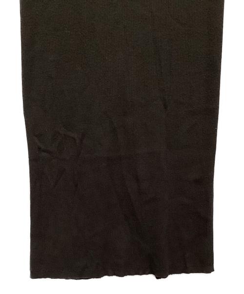 Whim Gazette（ウィムガゼット）Whim Gazette (ウィムガゼット) ニットフィットスカート ダークブラウン サイズ:Fの古着・服飾アイテム
