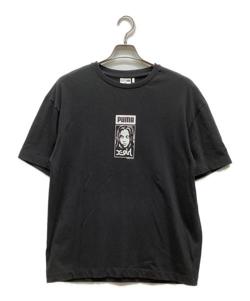 PUMA（プーマ）PUMA (プーマ) X-GIRL (エックスガール) 半袖Tシャツ ブラック サイズ:Mの古着・服飾アイテム