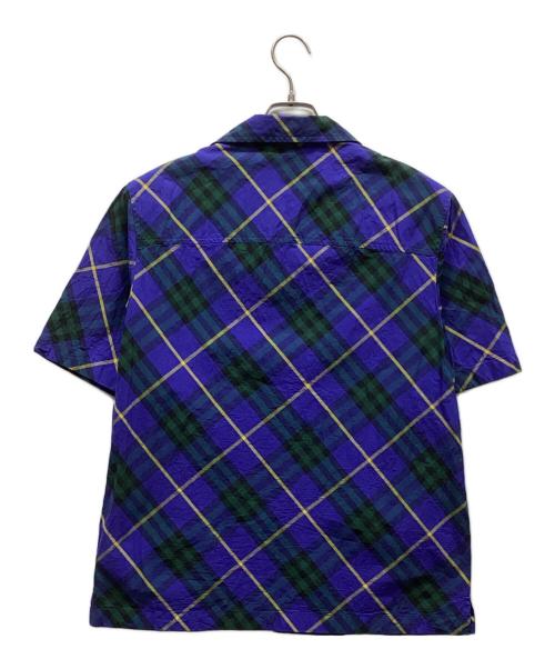 BURBERRY（バーバリー）BURBERRY (バーバリー) チェック柄ショートスリーブシャツ ブルー サイズ:Sの古着・服飾アイテム