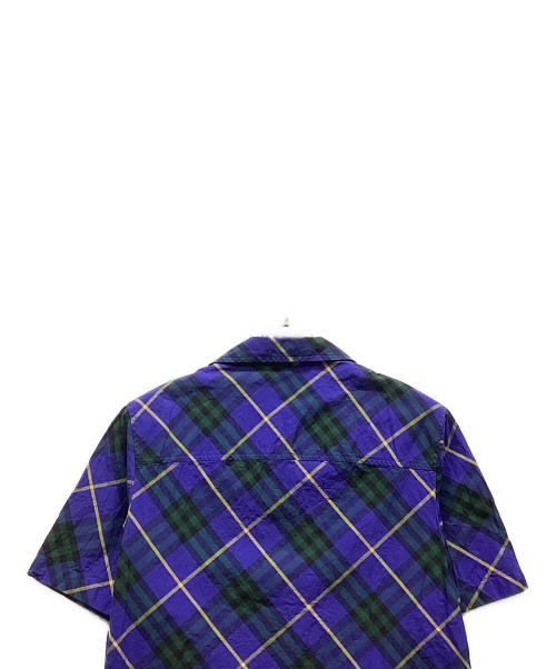 BURBERRY（バーバリー）BURBERRY (バーバリー) チェック柄ショートスリーブシャツ ブルー サイズ:Sの古着・服飾アイテム