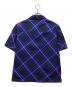 BURBERRY (バーバリー) チェック柄ショートスリーブシャツ ブルー サイズ:S：25000円