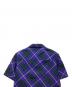 中古・古着 BURBERRY (バーバリー) チェック柄ショートスリーブシャツ ブルー サイズ:S：25000円