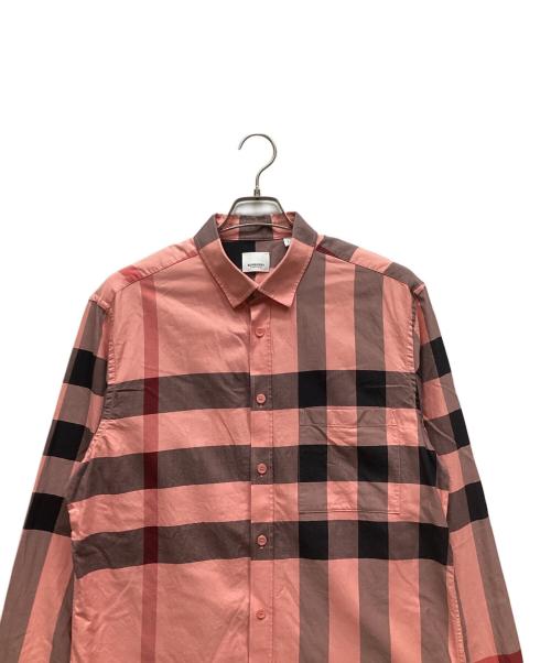 BURBERRY（バーバリー）BURBERRY (バーバリー) ノバチェックシャツ ピンク サイズ:XLの古着・服飾アイテム