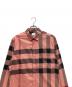 BURBERRY (バーバリー) ノバチェックシャツ ピンク サイズ:XL：20000円