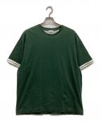 BURBERRYバーバリー）の古着「EKDロゴ入り コットンTシャツ」｜グリーン