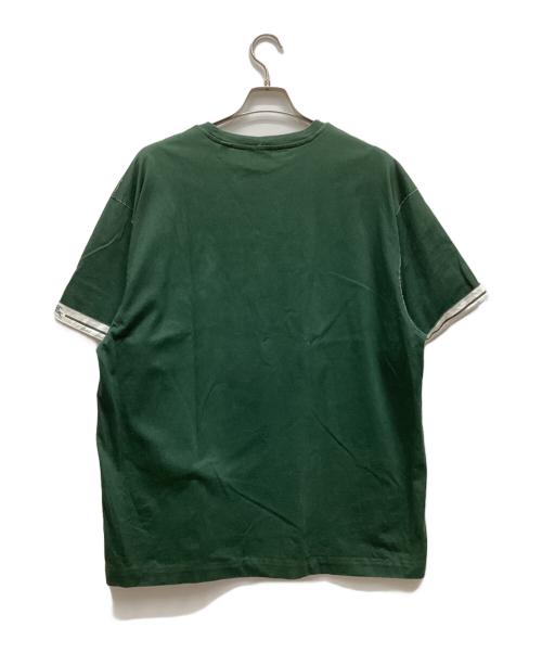 BURBERRY（バーバリー）BURBERRY (バーバリー) EKDロゴ入り コットンTシャツ グリーン サイズ:XLの古着・服飾アイテム