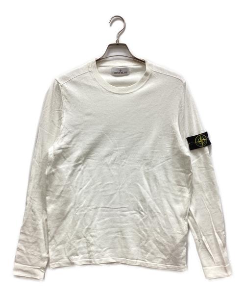 STONE ISLAND（ストーンアイランド）STONE ISLAND (ストーンアイランド) ニット ホワイト サイズ:Mの古着・服飾アイテム