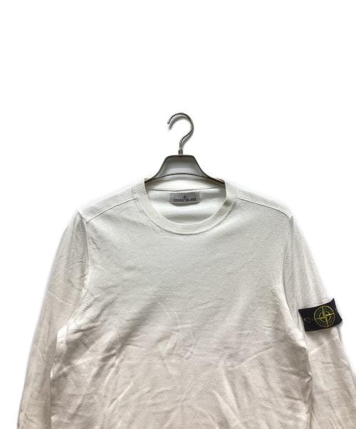 STONE ISLAND（ストーンアイランド）STONE ISLAND (ストーンアイランド) ニット ホワイト サイズ:Mの古着・服飾アイテム