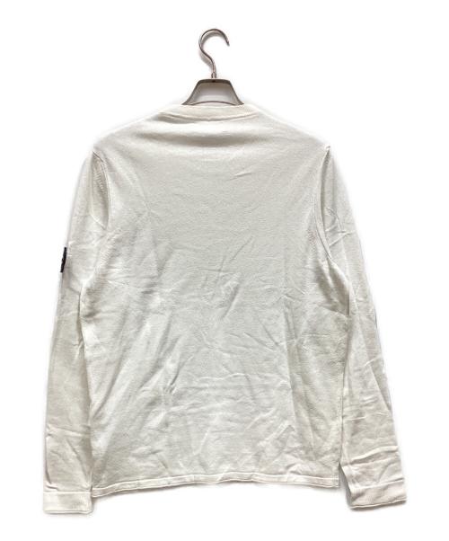 STONE ISLAND（ストーンアイランド）STONE ISLAND (ストーンアイランド) ニット ホワイト サイズ:Mの古着・服飾アイテム