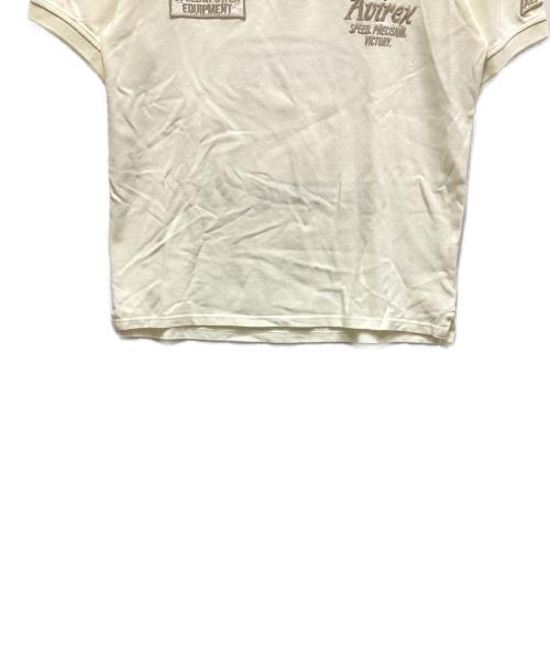 AVIREX（アヴィレックス）AVIREX (アヴィレックス) ポロシャツ クリームホワイト サイズ:Mの古着・服飾アイテム