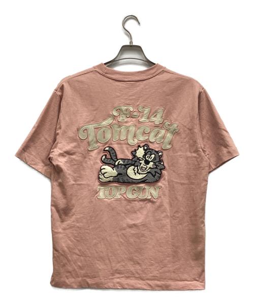 AVIREX（アヴィレックス）AVIREX (アヴィレックス) Tシャツ ピンク サイズ:Mの古着・服飾アイテム