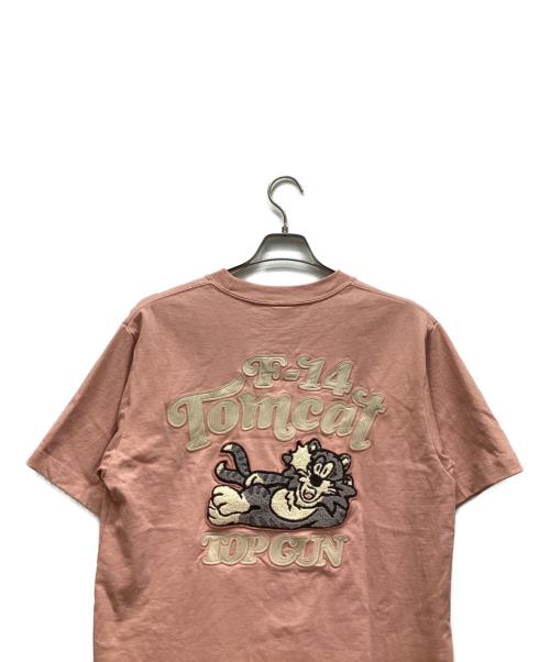 AVIREX（アヴィレックス）AVIREX (アヴィレックス) Tシャツ ピンク サイズ:Mの古着・服飾アイテム