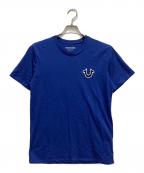 TRUE RELIGIONトゥルー レリジョン）の古着「Tシャツ」｜ブルー