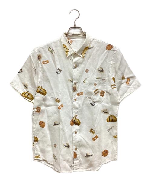 PAPAS（パパス）PAPAS (パパス) 半袖シャツ ホワイト サイズ:Sの古着・服飾アイテム