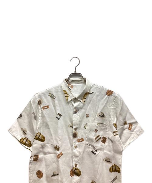 PAPAS（パパス）PAPAS (パパス) 半袖シャツ ホワイト サイズ:Sの古着・服飾アイテム