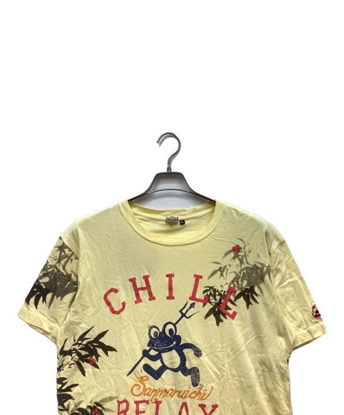 サンマルイチ（サンマルイチ）サンマルイチ (サンマルイチ) Tシャツ イエロー サイズ:XLの古着・服飾アイテム