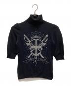 BURBERRY BLUE LABELバーバリー ブルー レーベル）の古着「半袖ニット」｜ブラック