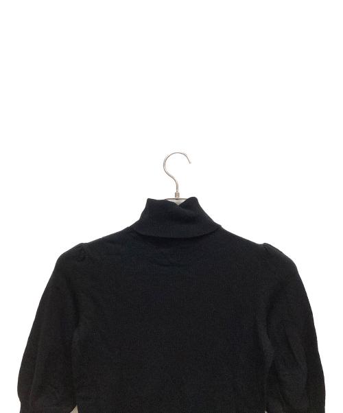 BURBERRY BLUE LABEL（バーバリー ブルー レーベル）BURBERRY BLUE LABEL (バーバリー ブルー レーベル) 半袖ニット ブラック サイズ:38の古着・服飾アイテム