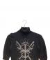 BURBERRY BLUE LABEL (バーバリー ブルー レーベル) 半袖ニット ブラック サイズ:38：3000円