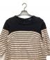 BURBERRY LONDON (バーバリーロンドン) 半袖ワンピース ブラック×ベージュ サイズ:M：5000円