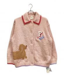 gelato pique（ジェラートピケ）の古着「ベビモコダックスフンドジャガードカーディガン」｜ライトピンク
