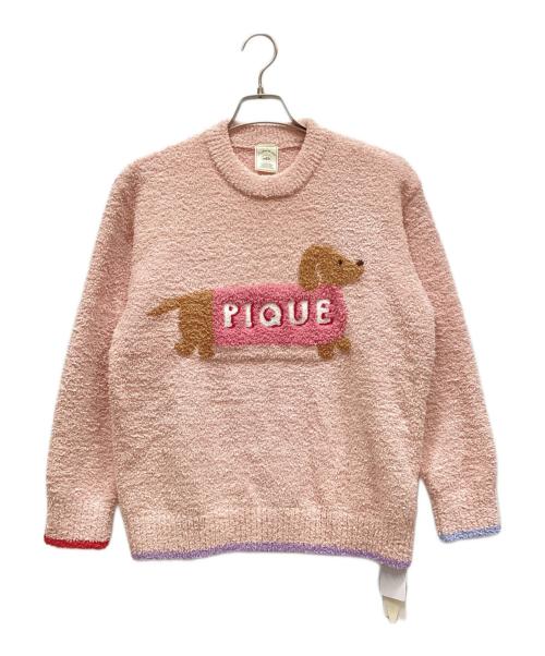 gelato pique（ジェラートピケ）gelato pique (ジェラートピケ) ベビモコダックスフンドジャガードプルオーバー ライトピンク サイズ:F 未使用品の古着・服飾アイテム