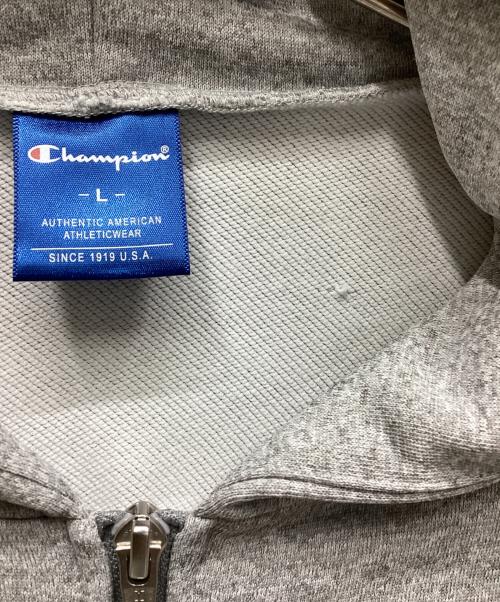 Champion（チャンピオン）Champion (チャンピオン) ジップパーカー ライトグレー サイズ:Lの古着・服飾アイテム