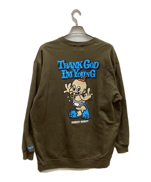 9090（9090）9090 (9090) スウェット オリーブ サイズ:XXLの古着・服飾アイテム