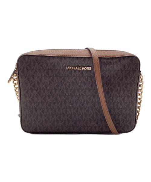 MICHAEL KORS（マイケルコース）MICHAEL KORS (マイケルコース) ショルダーバッグ ブラウンの古着・服飾アイテム