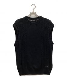 BLACK LABEL CRESTBRIDGE（ブラックレーベル クレストブリッジ）の古着「ニットベスト」｜ブラック