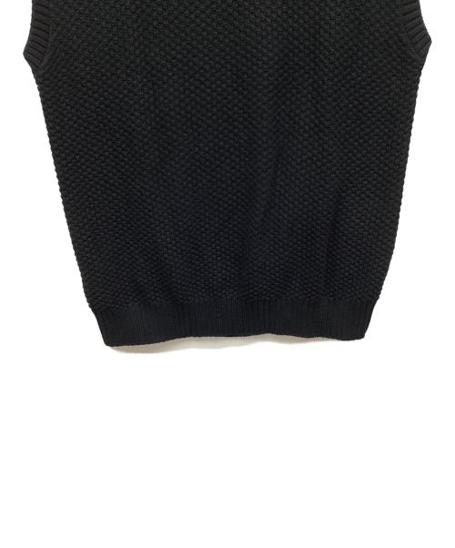 BLACK LABEL CRESTBRIDGE（ブラックレーベル クレストブリッジ）BLACK LABEL CRESTBRIDGE (ブラックレーベル クレストブリッジ) ニットベスト ブラック サイズ:Lの古着・服飾アイテム
