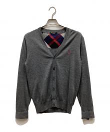 BLACK LABEL CRESTBRIDGE（ブラックレーベル クレストブリッジ）の古着「カーディガン」｜グレー