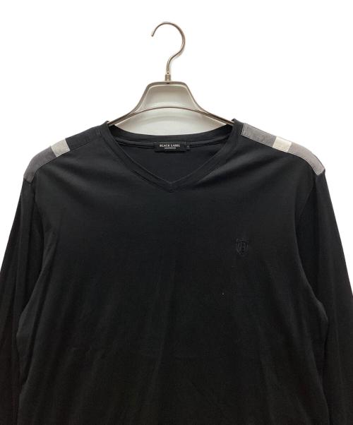 BLACK LABEL CRESTBRIDGE（ブラックレーベル クレストブリッジ）BLACK LABEL CRESTBRIDGE (ブラックレーベル クレストブリッジ) カットソー ブラック サイズ:Lの古着・服飾アイテム