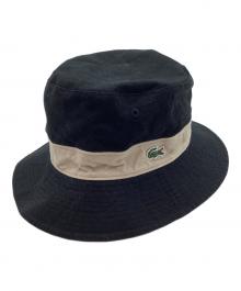 LACOSTE（ラコステ）の古着「リバーシブルハット」｜ブラック×ベージュ