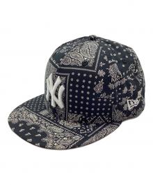 New Era（ニューエラ）の古着「キャップ」｜ブラック×ホワイト
