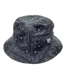 New Era（ニューエラ）の古着「バケットハット」｜ブラック×グレー
