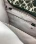中古・古着 Kate Spade (ケイトスペード) フラワージャガードストライプミディアムトートバッグ グリーン：15000円