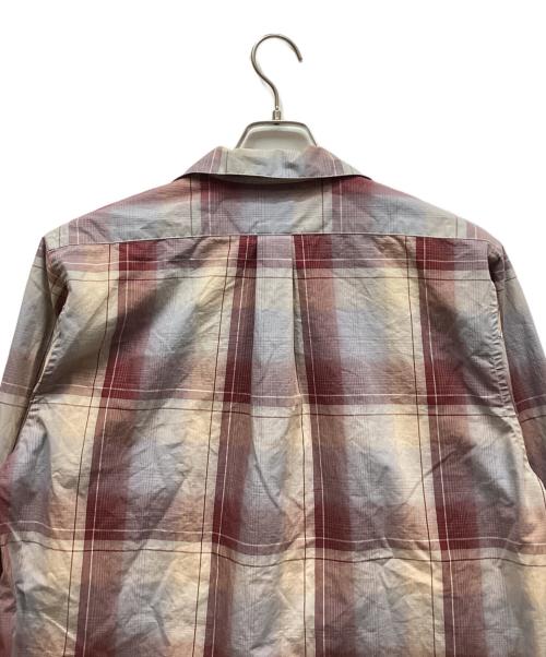 SUGARHILL（シュガーヒル）SUGARHILL (シュガーヒル) OMBRE PLAID OPEN COLLAR BLOUSE ブラウン サイズ:1の古着・服飾アイテム