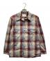 SUGARHILL（シュガーヒル）の古着「OMBRE PLAID OPEN COLLAR BLOUSE」｜ブラウン