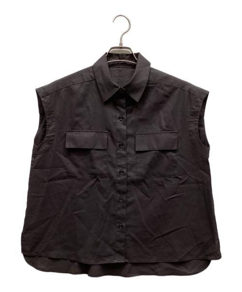 ROPE（ロペ）ROPE (ロペ) ノースリーブブラウス ブラウン サイズ:38の古着・服飾アイテム