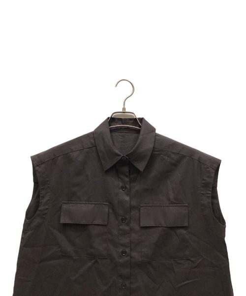 ROPE（ロペ）ROPE (ロペ) ノースリーブブラウス ブラウン サイズ:38の古着・服飾アイテム