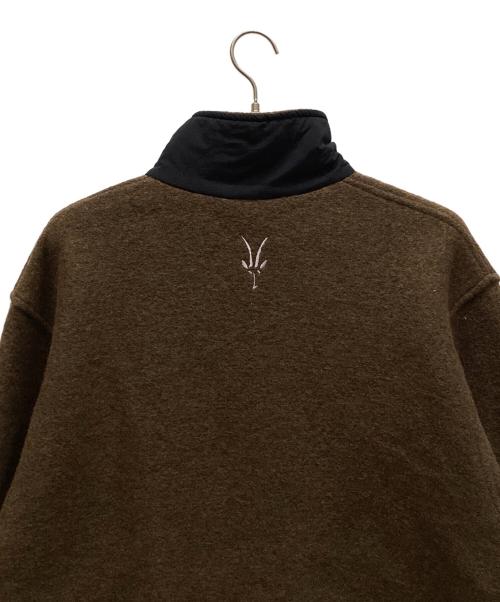 IBEX（アイベックス）IBEX (アイベックス) ウールジャケット ブラウン×ブラック サイズ:XLの古着・服飾アイテム